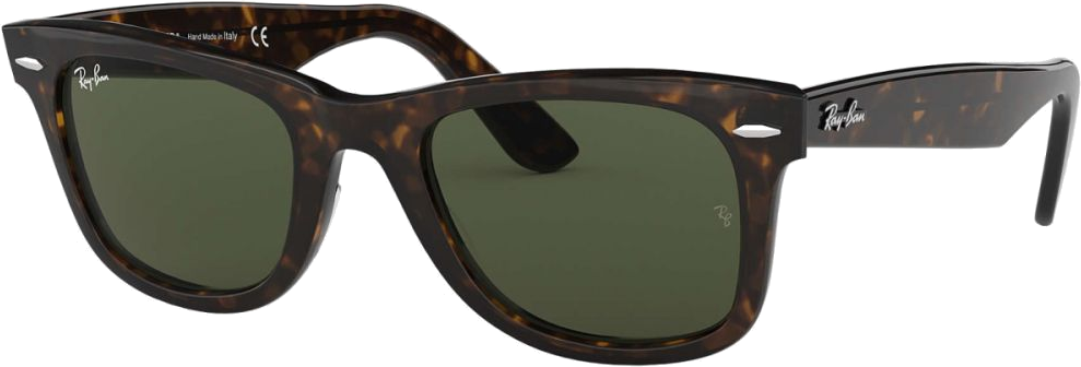 Lunettes de soleil Ray-Ban Wayfarer RB2140 902 - Monture écaille unisexe vue 3