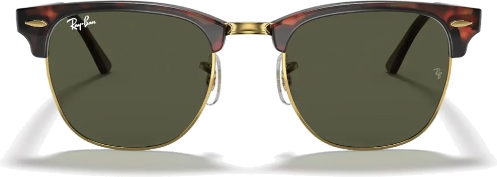 Lunettes de Soleil Ray-Ban Clubmaster RB3016 W0366 Havana - Or Unisexe vue 3