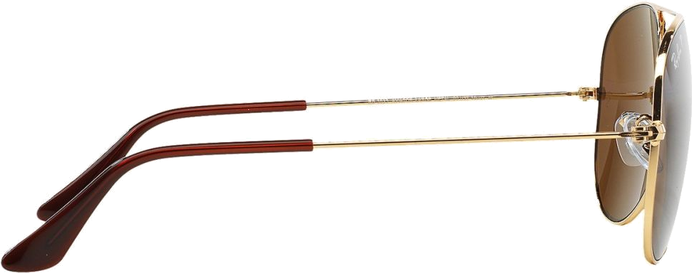 Lunettes de soleil Ray-Ban Aviator RB3025 001/57 métal gold polarisés - 62-14 vue 2