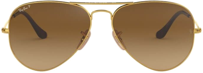 Lunettes de soleil Ray-Ban Aviator RB3025 001/57 métal gold polarisés - 62-14 vue 3