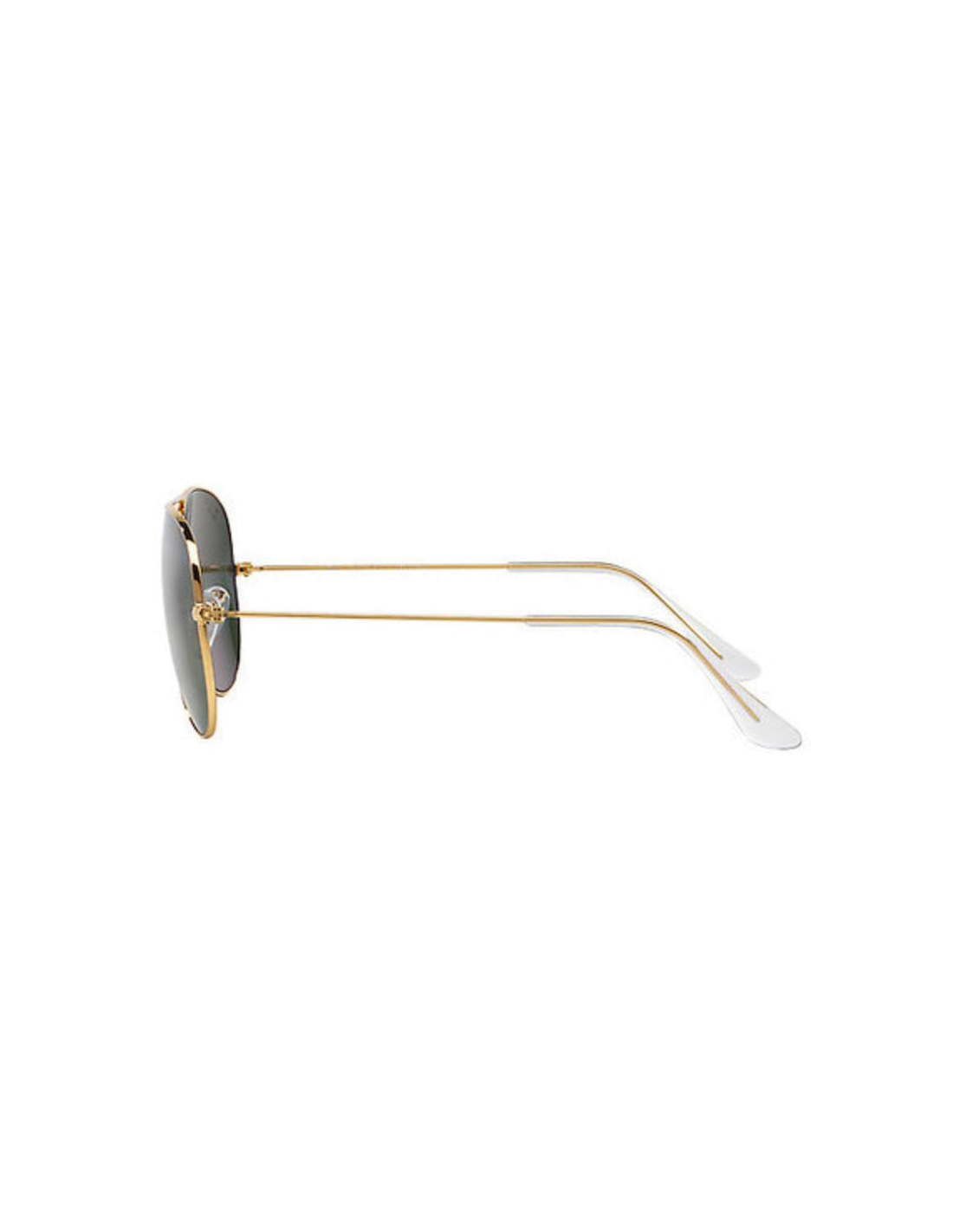 Lunettes de soleil Ray-Ban Aviator Large Metal RB3025 001/58 dorés polarisés - 62-14 vue 2