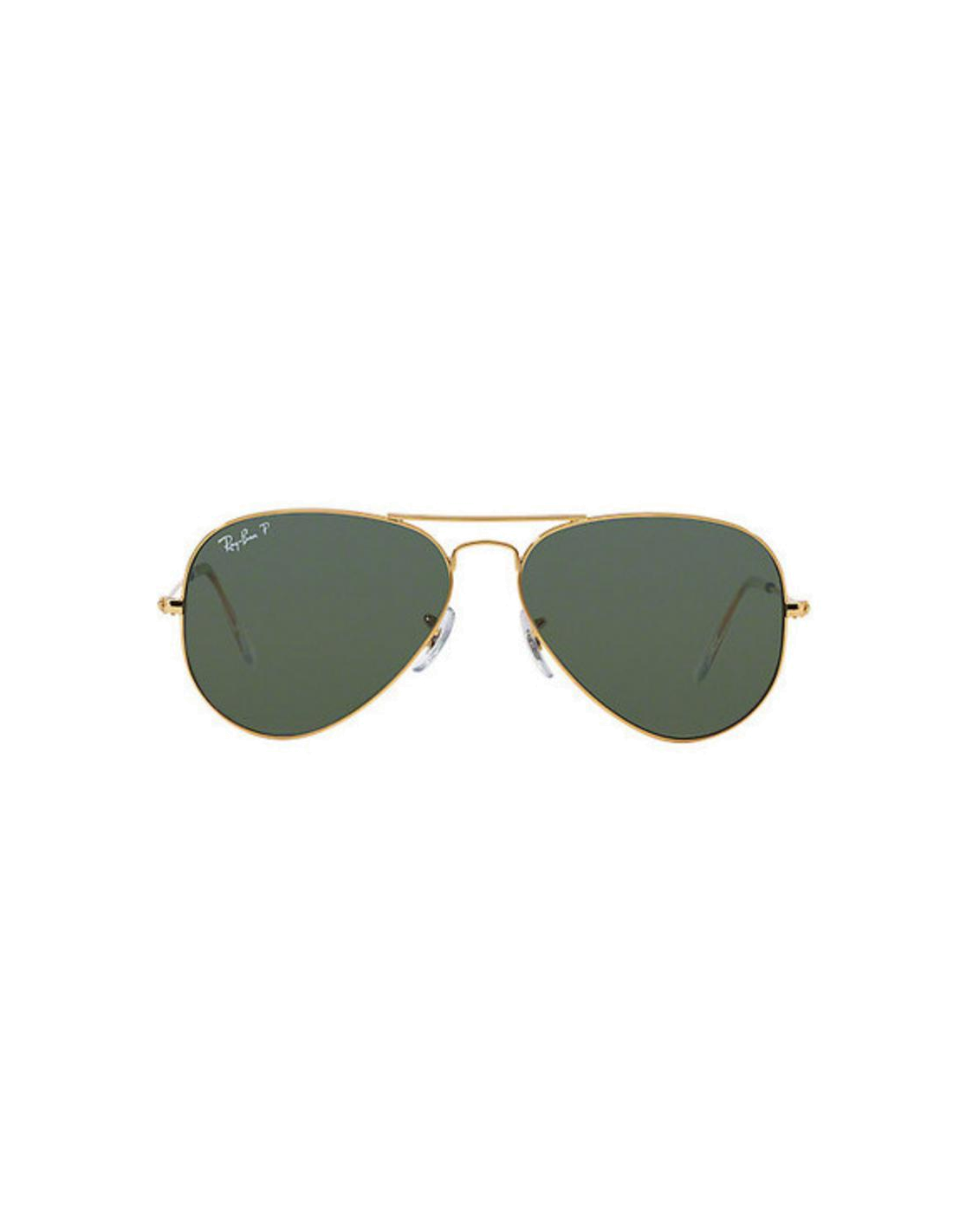 Lunettes de soleil Ray-Ban Aviator Large Metal RB3025 001/58 dorés polarisés - 62-14 vue 3