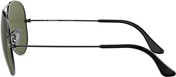 Lunettes de soleil Ray-Ban Aviator Large Metal RB3025 004/58 argent polarisés - 58-14 vue 3