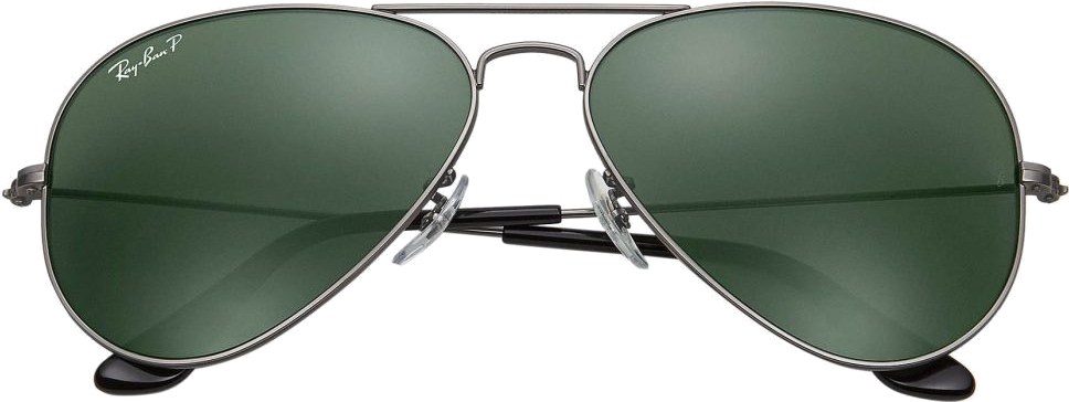 Lunettes de soleil Ray-Ban Aviator Large Metal RB3025 004/58 argent polarisés - 62-14 vue 2