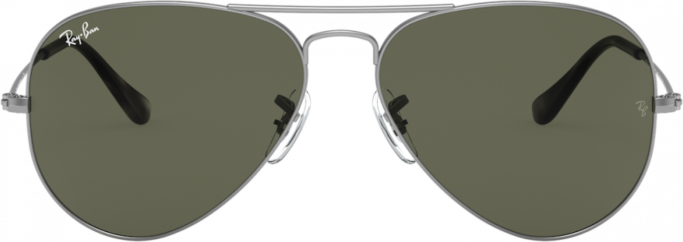 Lunettes de soleil Ray-Ban Aviator RB3025 9190/31 métal gris mat G-15 - 58-14 vue 3