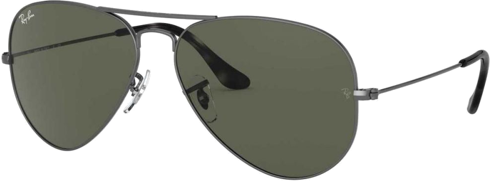 Lunettes de soleil Ray-Ban Aviator RB3025 9190/31 métal gris mat G-15 - 62-14 vue 4