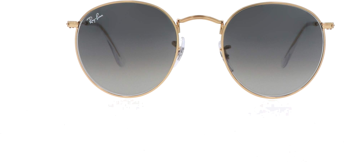 Lunettes de soleil Ray-Ban Round Metal RB3447 001/71 Rondes dorés or - 47-21 vue 2