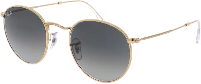 Lunettes de soleil Ray-Ban Round Metal RB3447 001/71 - Monture ronde or unisexe