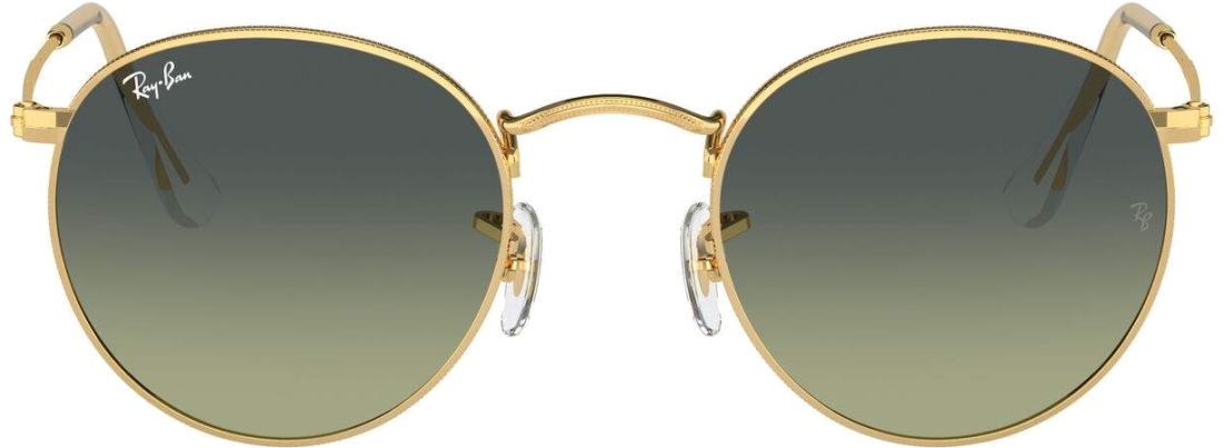 Lunettes de soleil Ray-Ban Round Metal RB3447 001/BH Rondes Arista doré gold - 53-21 vue 3