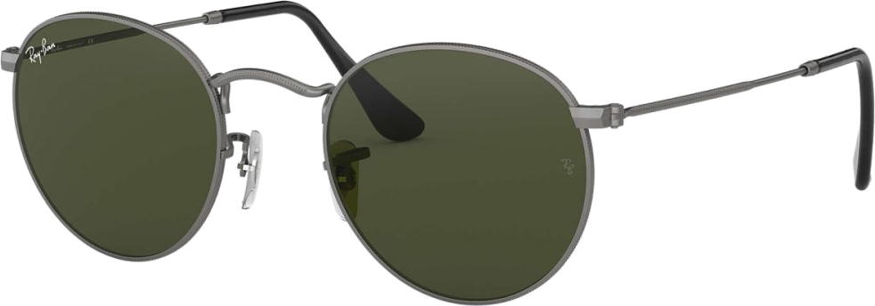 Lunettes de soleil Ray-Ban Round Metal RB3447 029 gun metal - 50-21 vue 3