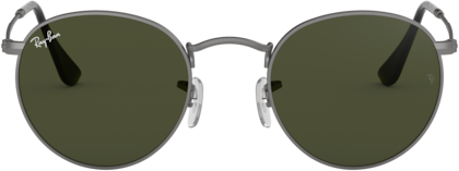 Lunettes de soleil Ray-Ban Round Metal RB3447 029 gun metal - 53-21 vue 2