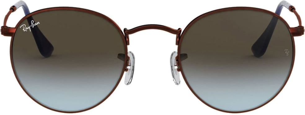 Lunettes de soleil Ray-Ban Round Metal RB3447 9003/96 marron cuivre - 53-21 vue 2