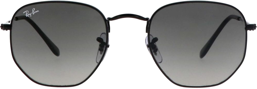 Lunettes de soleil Ray-Ban Hexagonal Flat Lenses RB3548 002/71 noir dégradés - 51-21 vue 3