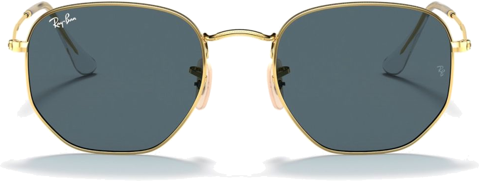 Lunettes de soleil Ray-Ban Hexagonal Flat Lenses RB3548N 001/R5 doré or Arista - 51-21 vue 2