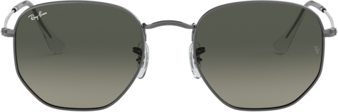 Lunettes de soleil Ray-Ban Hexagonal Flat Lenses RB3548N 004/71 gris - 54-21 vue 2
