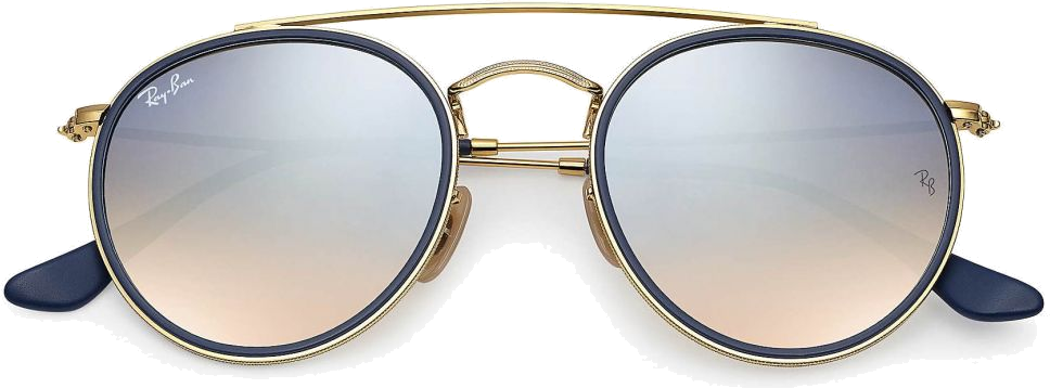 Lunettes de soleil Ray-Ban RB3647N 001/9U - Monture ronde Or unisexe