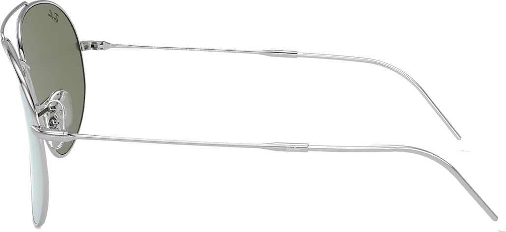 Lunettes de soleil Ray Ban RBR0101S 003/30 Lenny Kravitz X Reverse Aviator argent - 62-11 vue 3