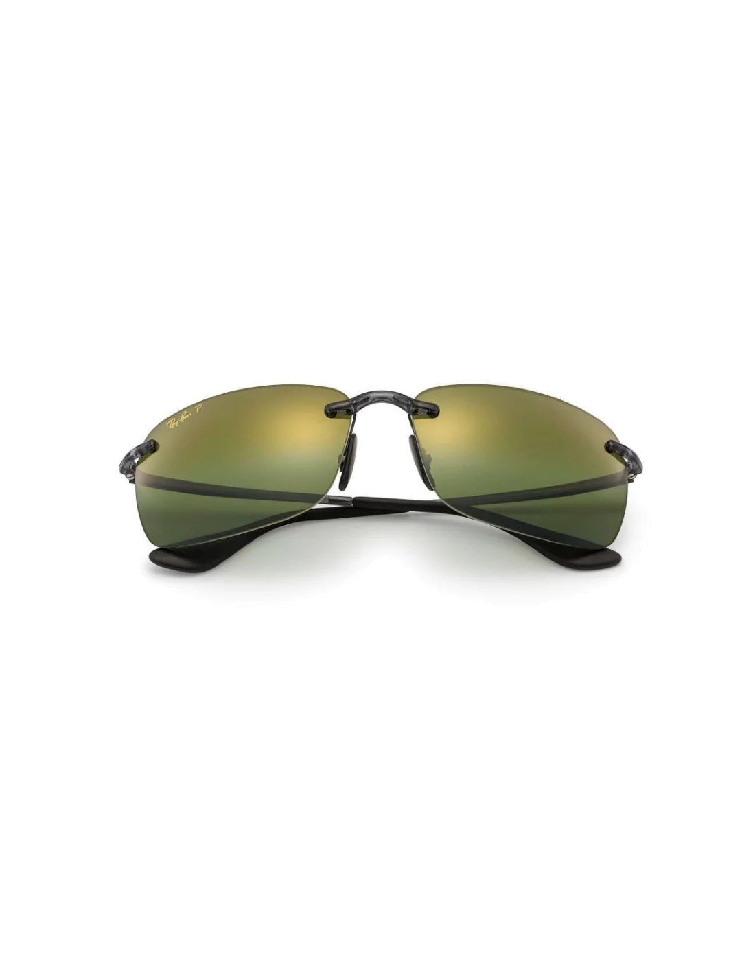 Lunettes de soleil homme Ray-Ban Chromance RB4255 621/6O Vert mirroir polarisés vue 2