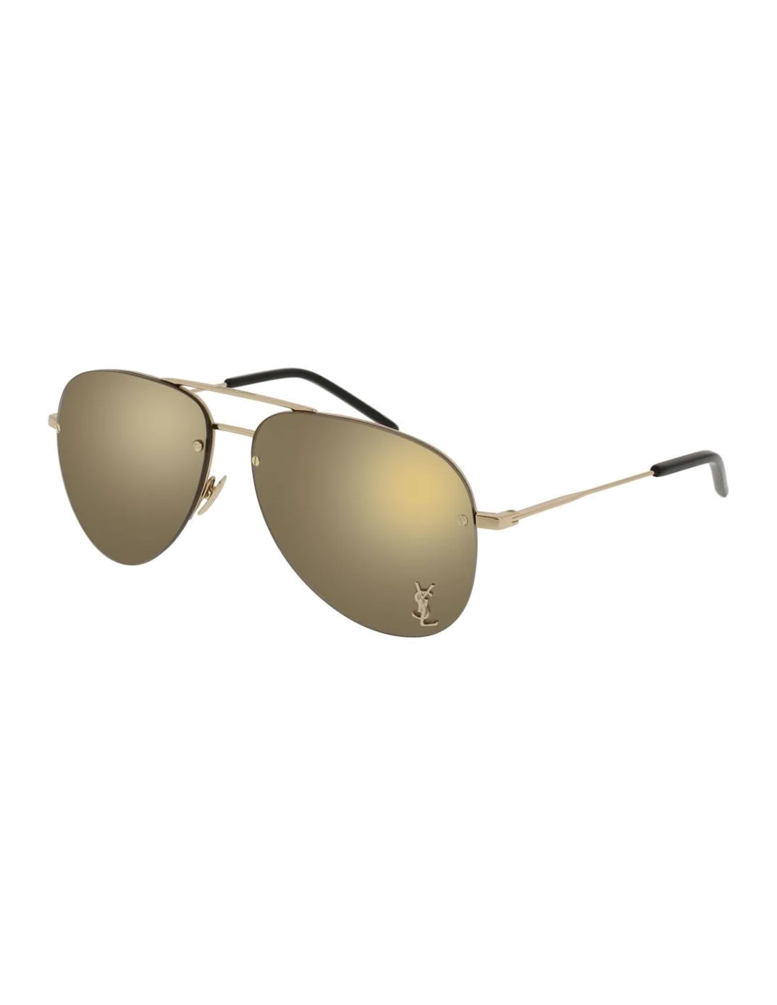 Lunettes de soleil Saint Laurent Monogram CLASSIC 11 M - Or, Or