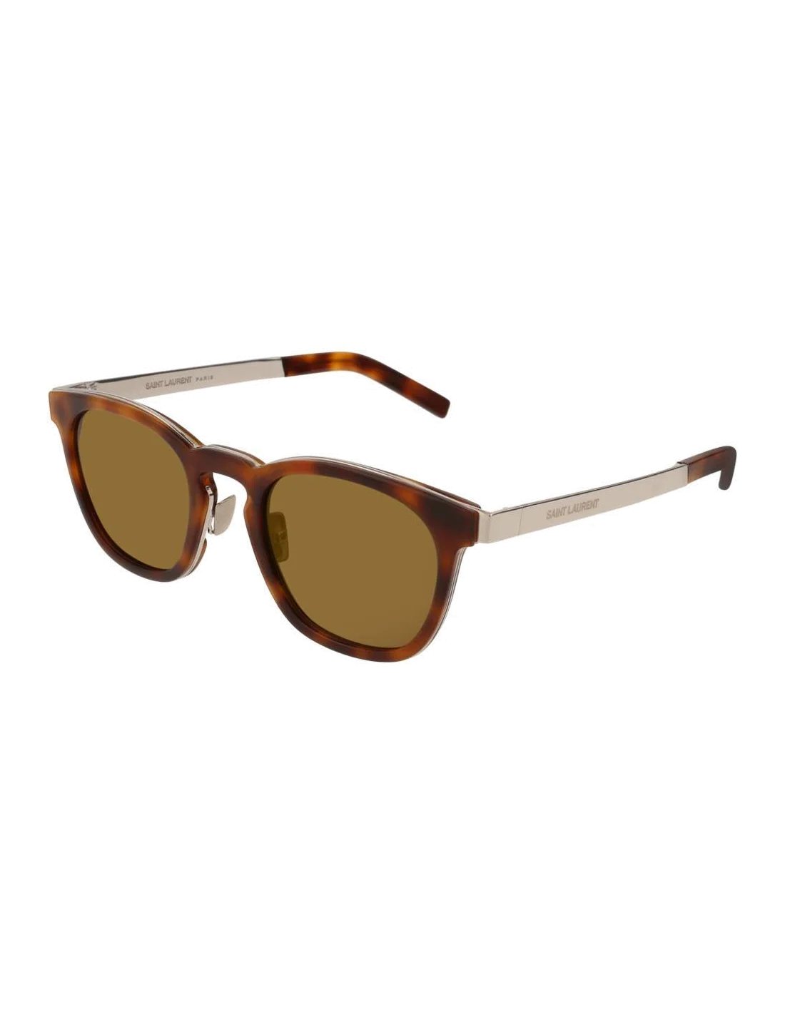 Lunettes de soleil Saint Laurent Classic SL 28 COMBI - Havana - Argenté