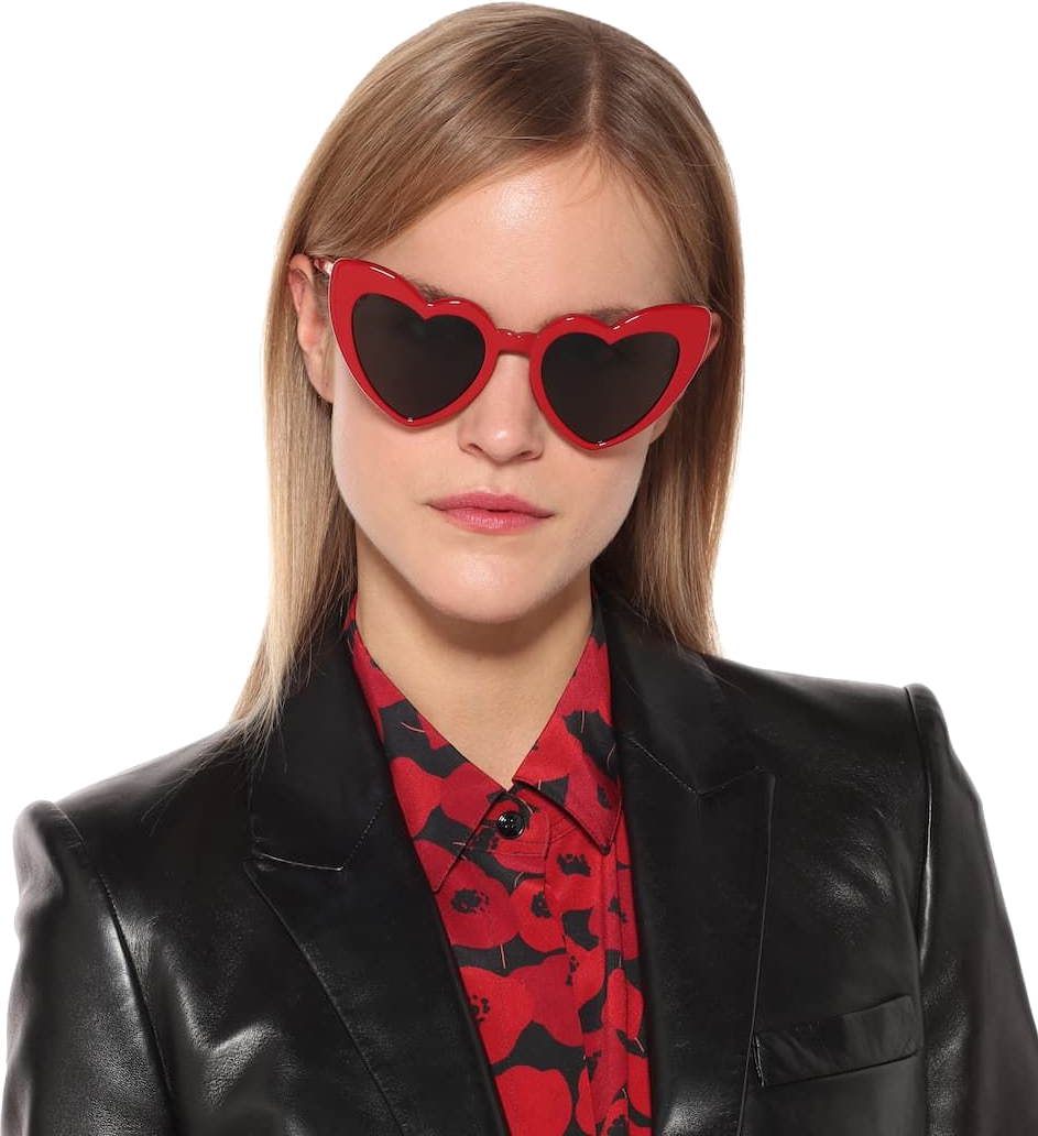 Lunettes de soleil Saint Laurent SL181 Loulou New Wave - Forme cœur acétate pour femme vue 5