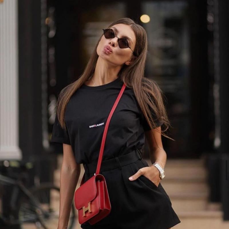 Lunettes de soleil Saint Laurent New Wave SL 302 LISA métal à forme géométrique - Noir vue 2