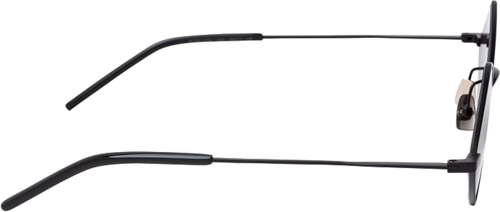 Lunettes de soleil Saint Laurent New Wave SL 302 LISA métal à forme géométrique - Noir vue 3