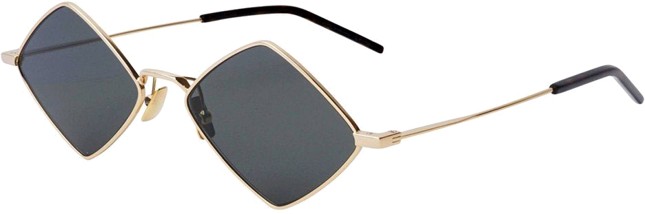 Lunettes de soleil Saint Laurent New Wave SL 302 LISA métal à forme géométrique - Or vue 3