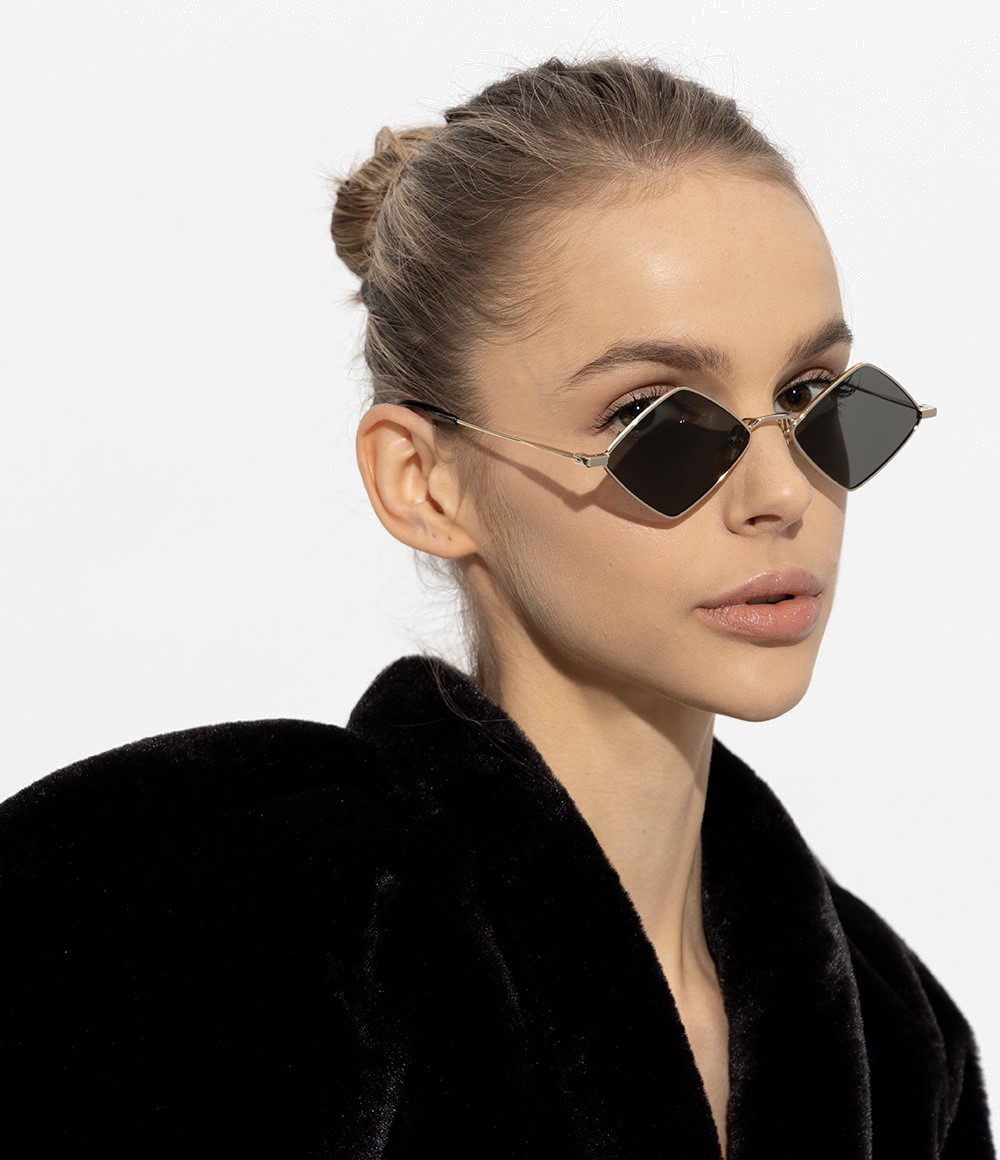 Lunettes de soleil Saint Laurent SL302 LISA métal doré unisexe