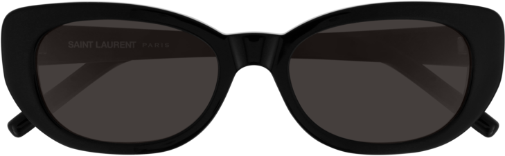 Lunettes de soleil Saint Laurent SL 316 BETTY ovales en acétate - Noir vue 2