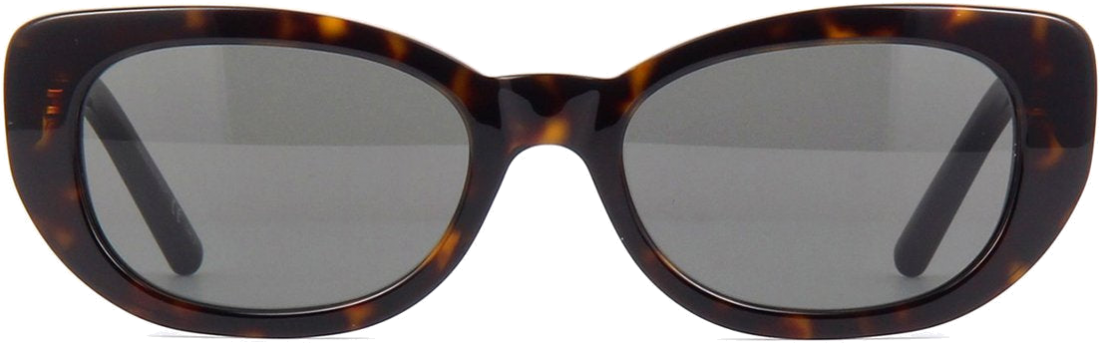 Lunettes de soleil Saint Laurent SL 316 BETTY ovales en acétate - Ecaille vue 2
