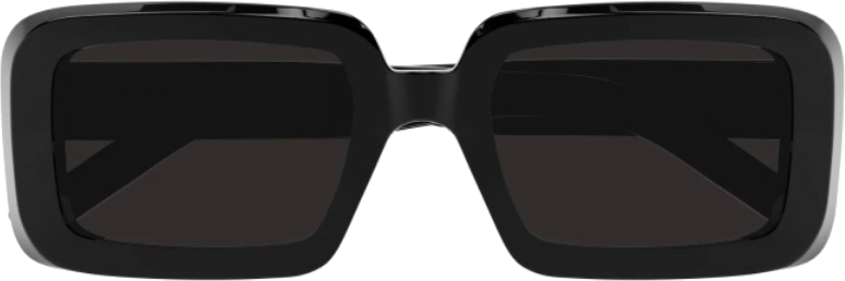 Lunettes de soleil Saint Laurent New Wave Sunrise SL534 rectangulaires - Noir vue 2