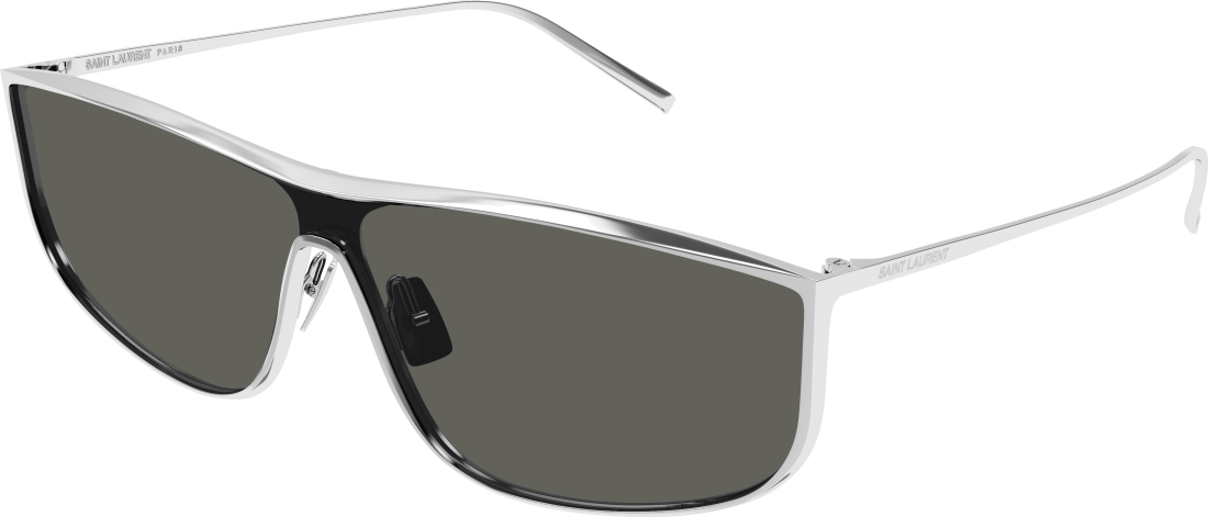 Lunettes de soleil Saint Laurent SL 605 LUNA monture métallique - Argent vue 2