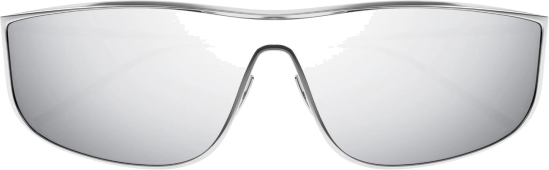 Lunettes de soleil Saint Laurent SL 605 LUNA monture métallique - Argent, Argent vue 2