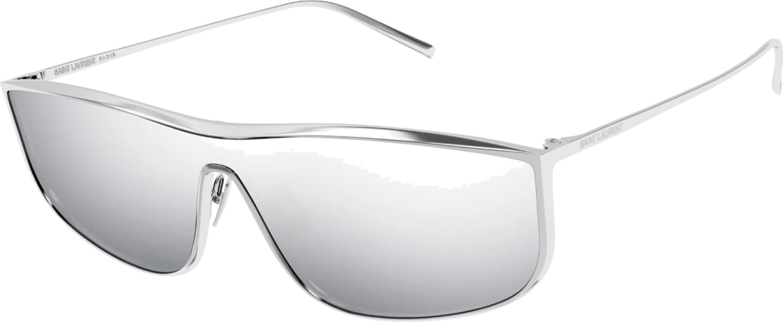 Lunettes de soleil Saint Laurent SL605 LUNA - Monture métallique rectangle pour femme