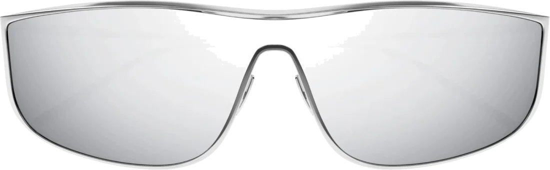 Lunettes de soleil Saint Laurent SL605 LUNA - Monture métallique rectangle pour femme vue 2