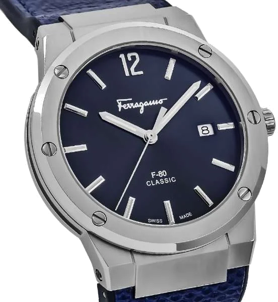 Montre Homme Salvatore Ferragamo SFDT00719, Boîtier Silicone et Bracelet Silicone Bleu vue 4