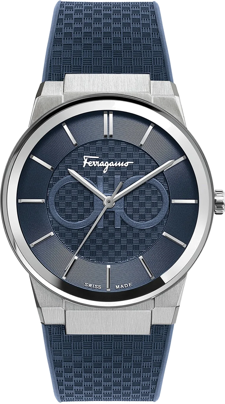 Montre Homme Salvatore Ferragamo SFHP00120 Silicone et Silicone Bleu