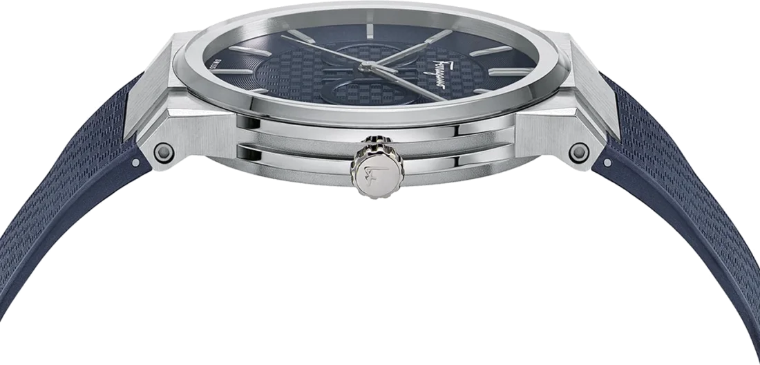 Montre Homme Salvatore Ferragamo SFHP00120 Silicone et Silicone Bleu vue 3