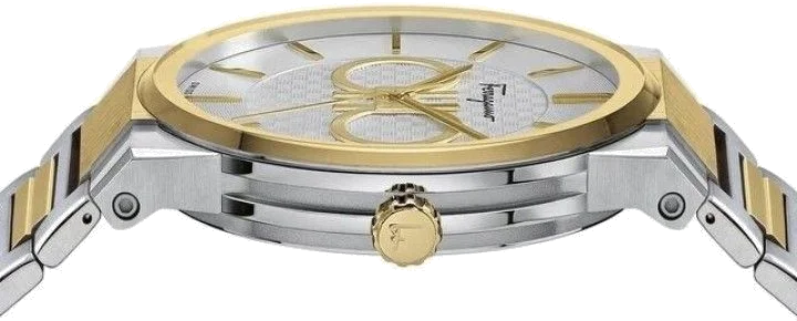 Montre Homme Salvatore Ferragamo SFHP00520 Acier Bicolore Argent/Or 41mm vue 3