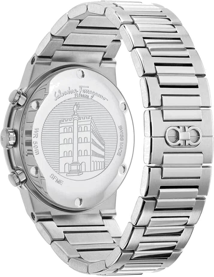 Chronographe Salvatore Ferragamo SFME00321 Homme en Acier, Cadran Noir vue 3