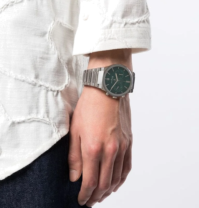 Salvatore Ferragamo SFME00421 Chronographe Homme Acier Cadran Vert vue 4