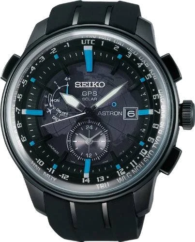 Montre Seiko Astron GPS Solaire SAS033J1 - Boîtier et Bracelet Noir - Homme