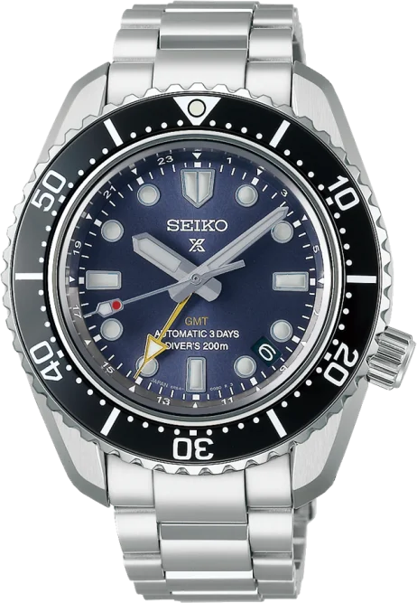 Montre Seiko Prospex SBEJ021 Diver's GMT Automatique - Cadran Bleu - Acier - Homme