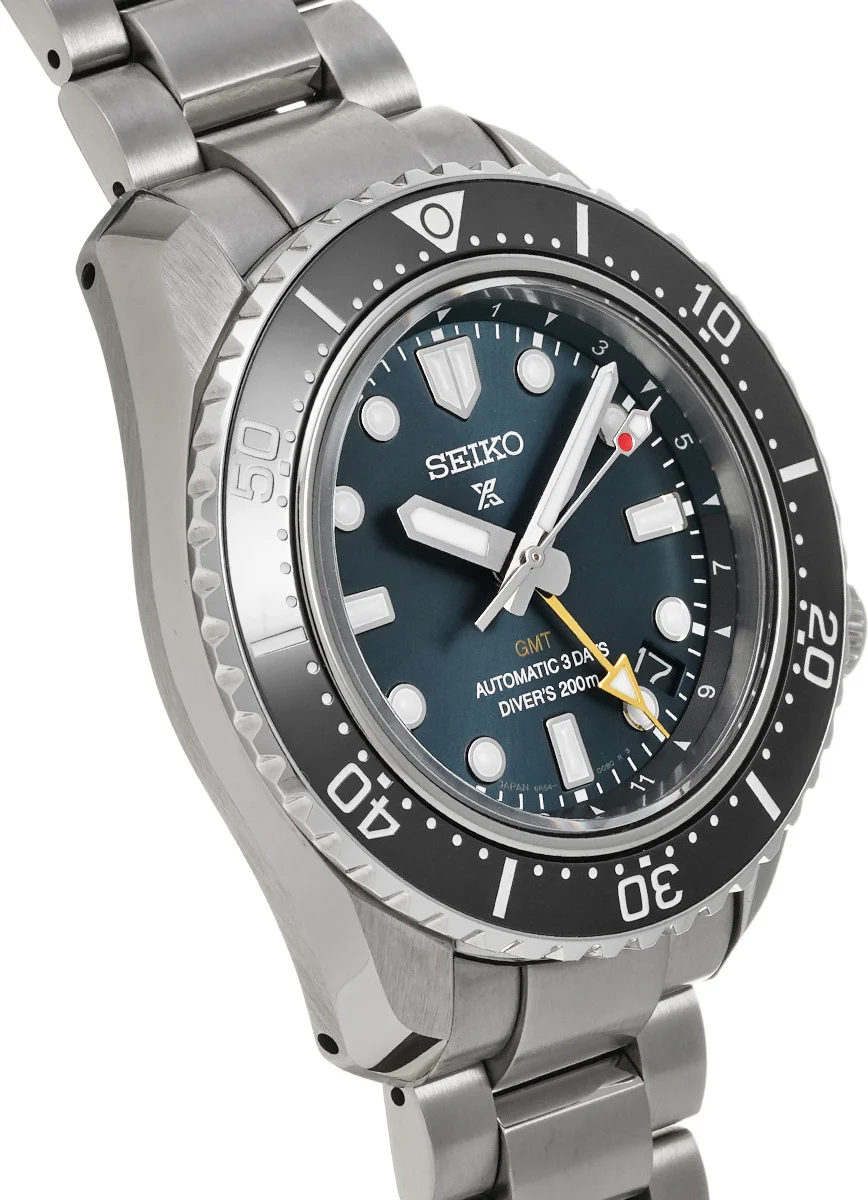 Montre Seiko Prospex SBEJ021 Diver's GMT Automatique - Cadran Bleu - Acier - Homme vue 2