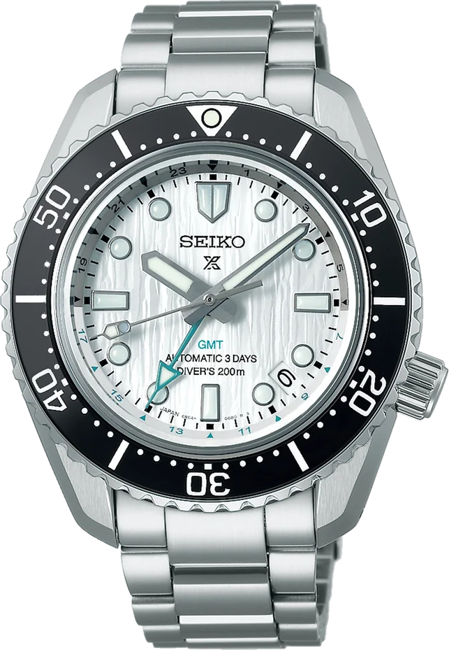 Montre Seiko SPB439J1 Prospex GMT Automatique Homme Acier Cadran Argenté