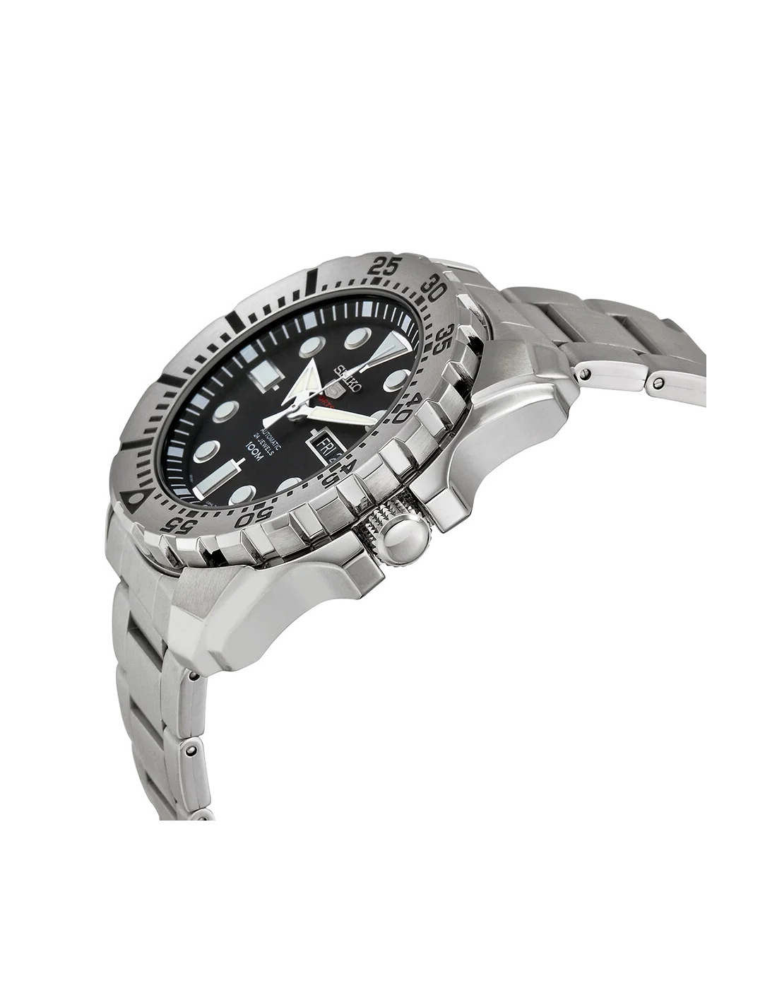 Montre Seiko 5 Sports SRP599J1 Automatique Homme, Cadran Noir 44mm, Acier vue 2