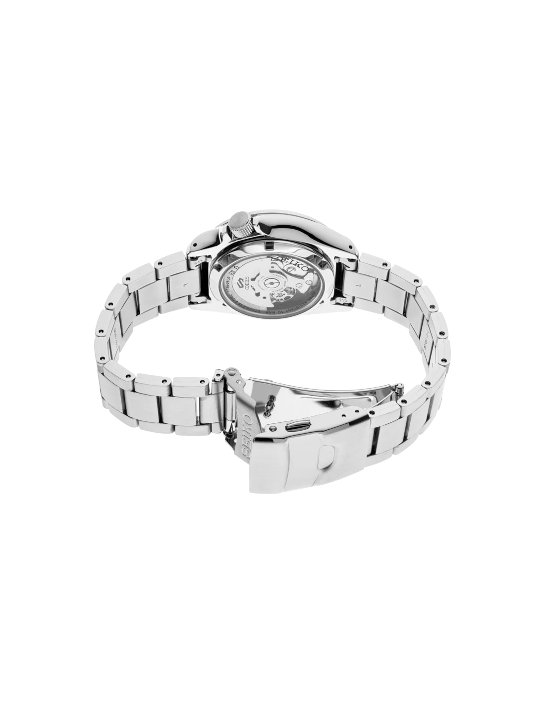 Montre Seiko 5 SRPC53K1 Automatique Homme - Cadran Noir, Accents Verts, Acier vue 3