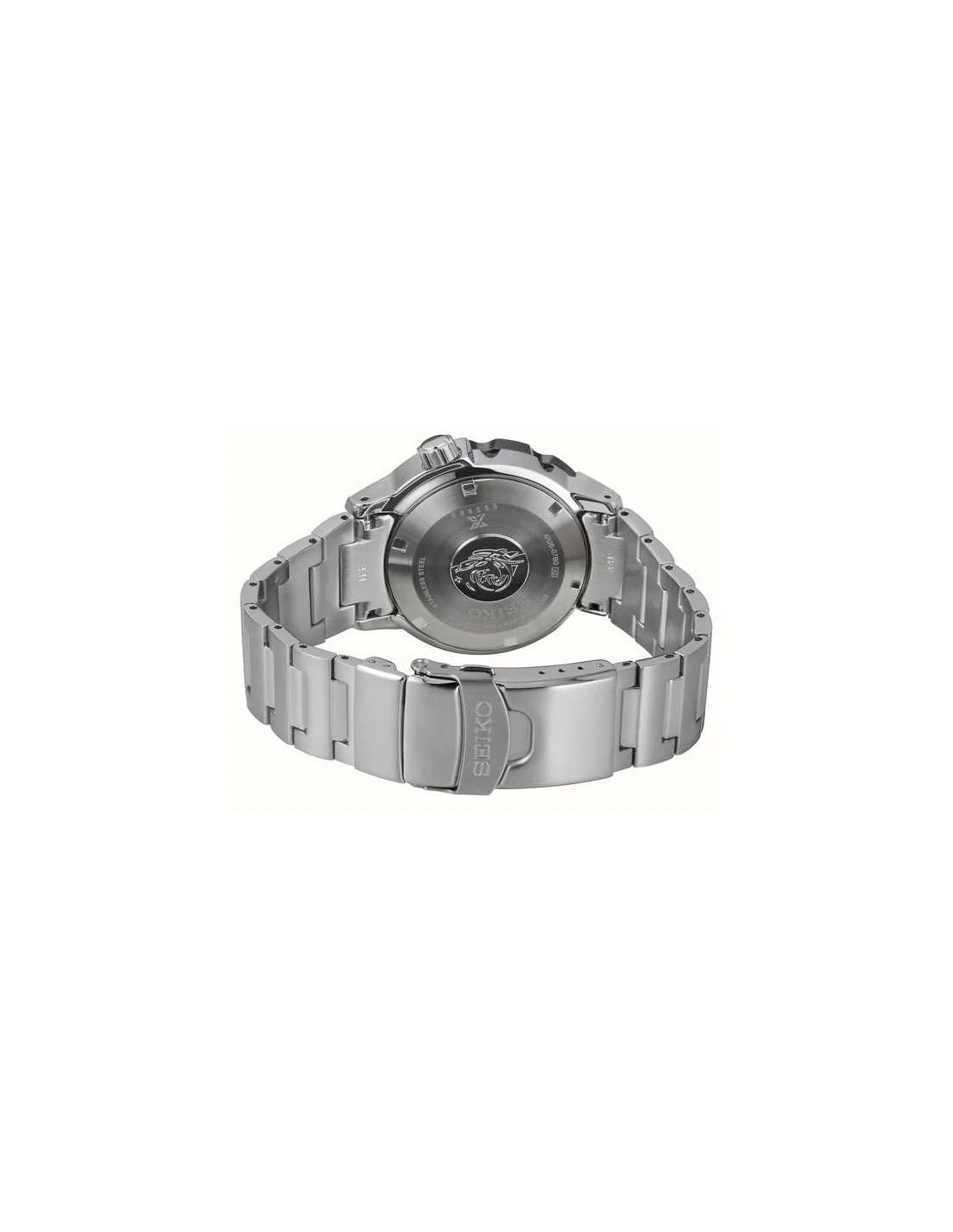 Seiko Prospex Monster SRPD25K1 - Montre automatique homme en acier brossé, cadran bleu vue 3