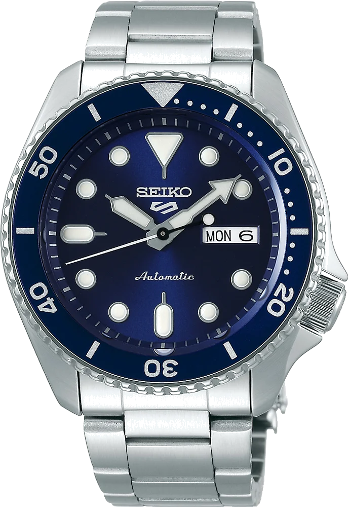 Montre Homme Seiko 5 Sports SRPD51K1 Automatique Cadran Bleu Acier